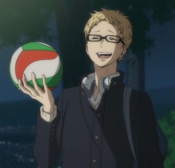 Tsukki sorridente 🖤 | Anime, Personagens de anime, Haikyuu