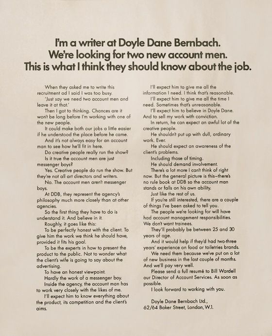job advertising ideas