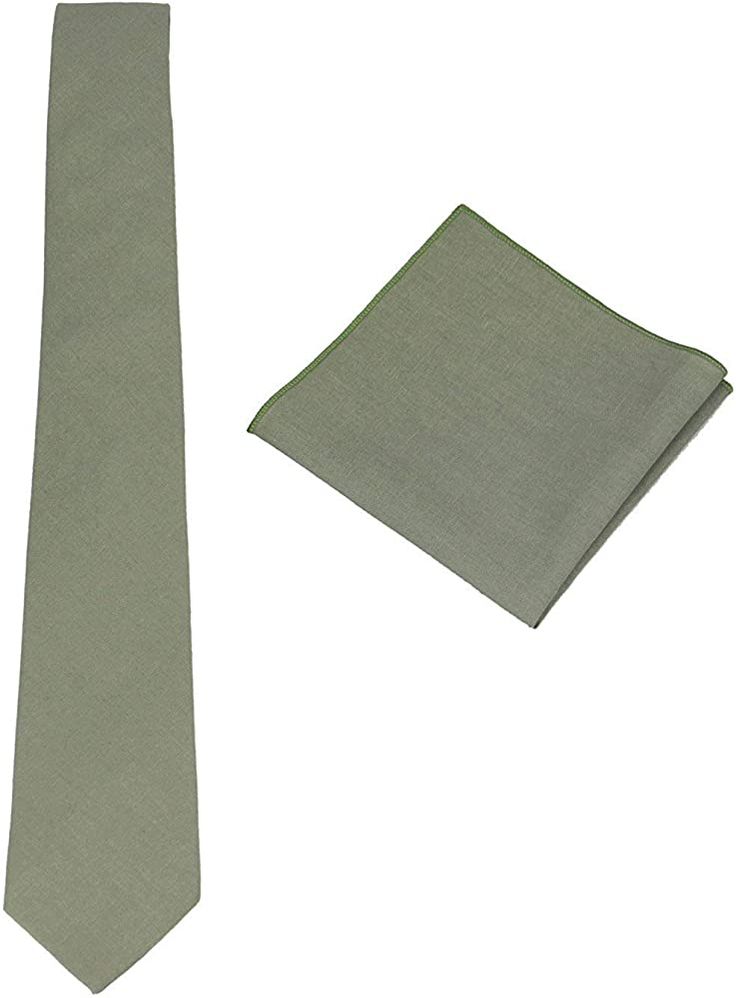 Sage Tie And Pocket Square Amazon.com: Mens Solid Skinny Linen Tie with Pocket Square Gift, Sage