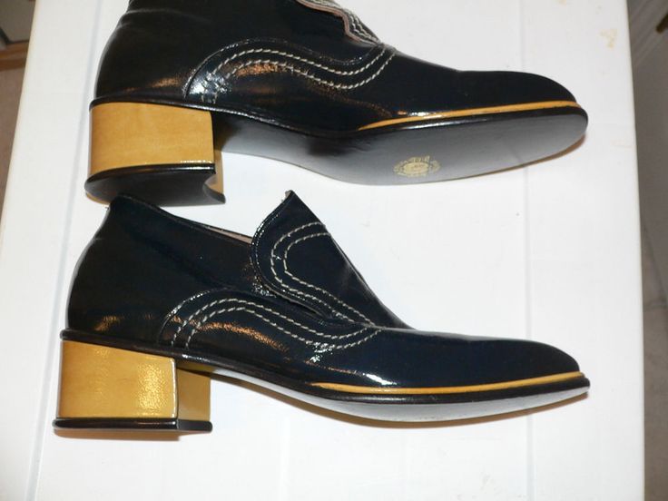 vintage 1970's mens platform shoes