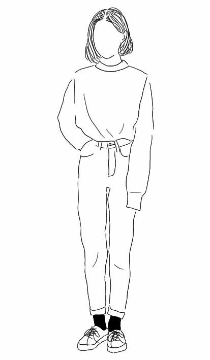 33 best Bust poses images on Pinterest | Poses, Character ... Simple Person Outline