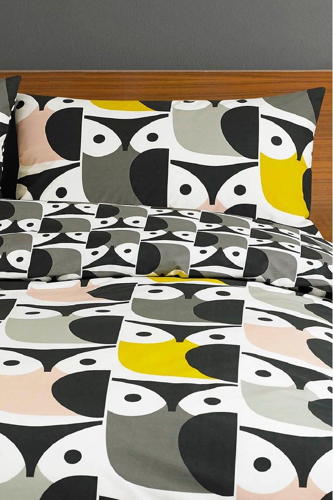Set of 2 Orla Kiely Big Owl Pillowcases Set of 2 Orla Kiely Big Owl Pillowcases