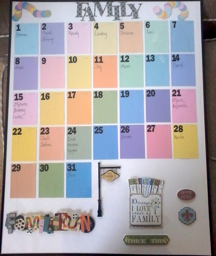 Best 25+ Paint sample calendar ideas on Pinterest Calendar home - sample birthday calendar Best 25+ Paint sample calendar ideas on Pinterest Calendar home - sample birthday calendar