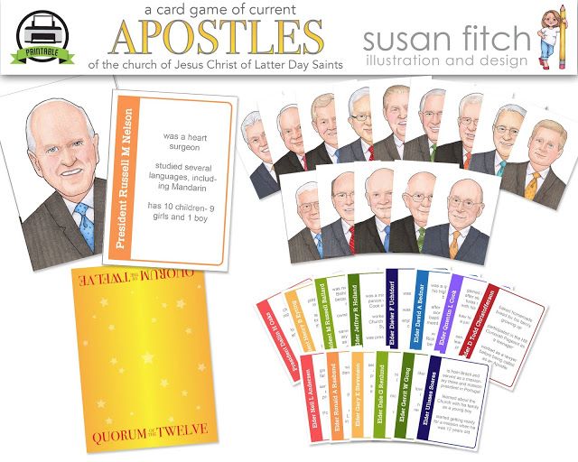 susan fitch design: Current Apostles | Card games, Printable games
