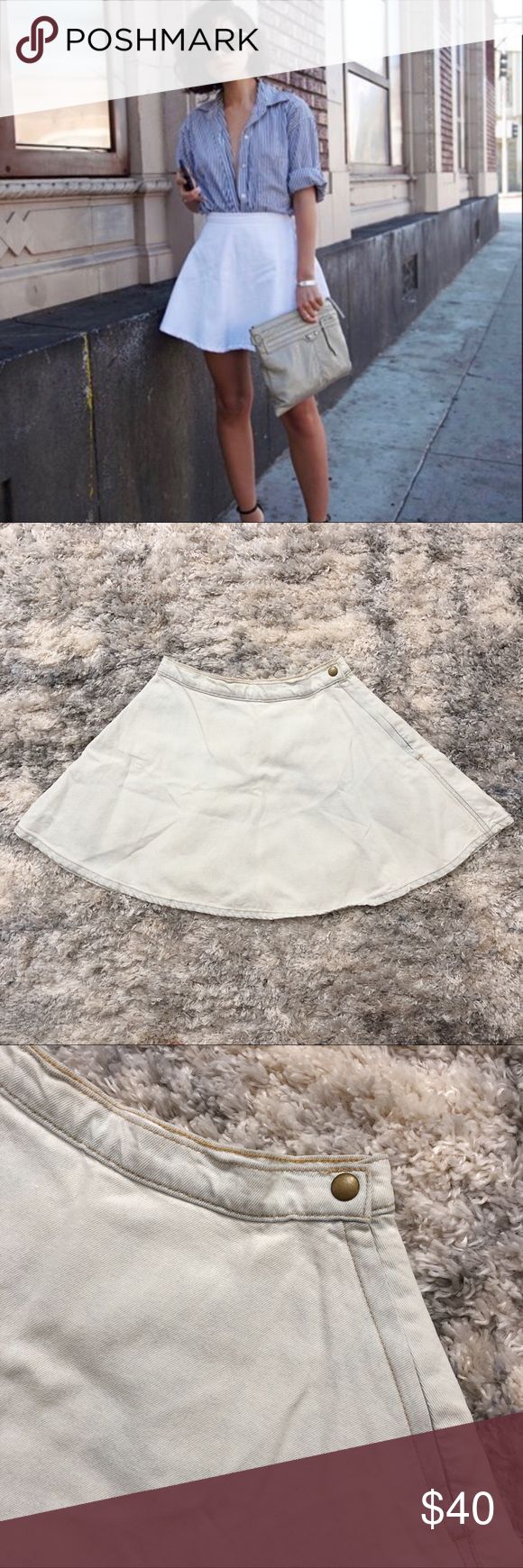 American Apparel Light Wash Denim Skirt American Apparel Light Wash Denim Skirt ...