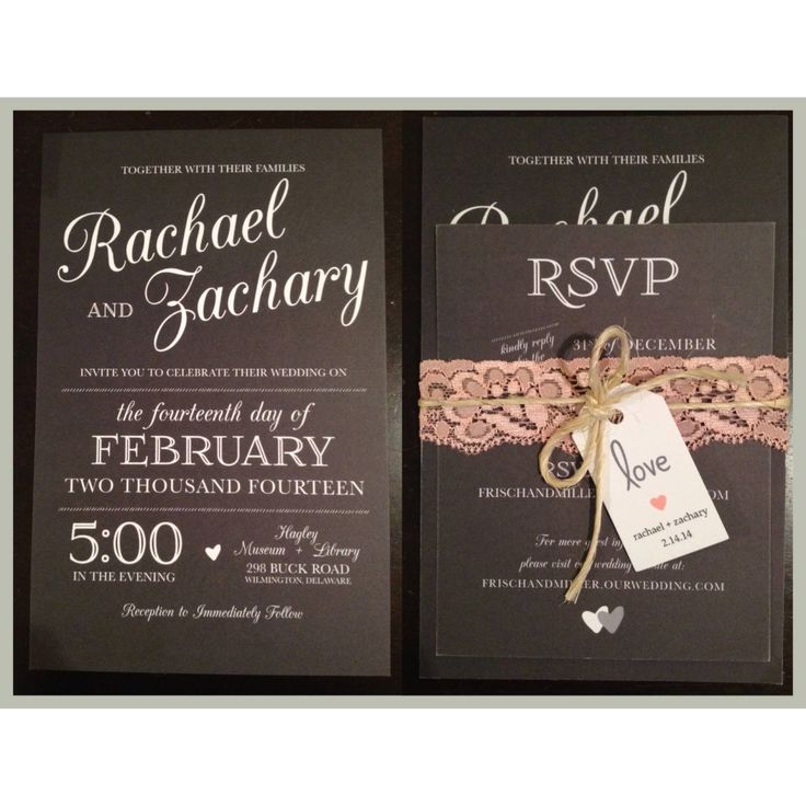 Black White Rustic Wedding Invitation Black White Rustic Wedding Invitation