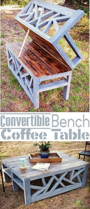 Outdoor Convertible Coffee Table And Bench Furniture How To Build An Outdoor Bench That Converts Into A Coffee Table Outdoors