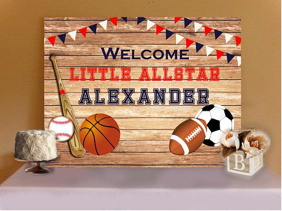 images All Star Sports Theme Baby Shower all star baby shower ideas