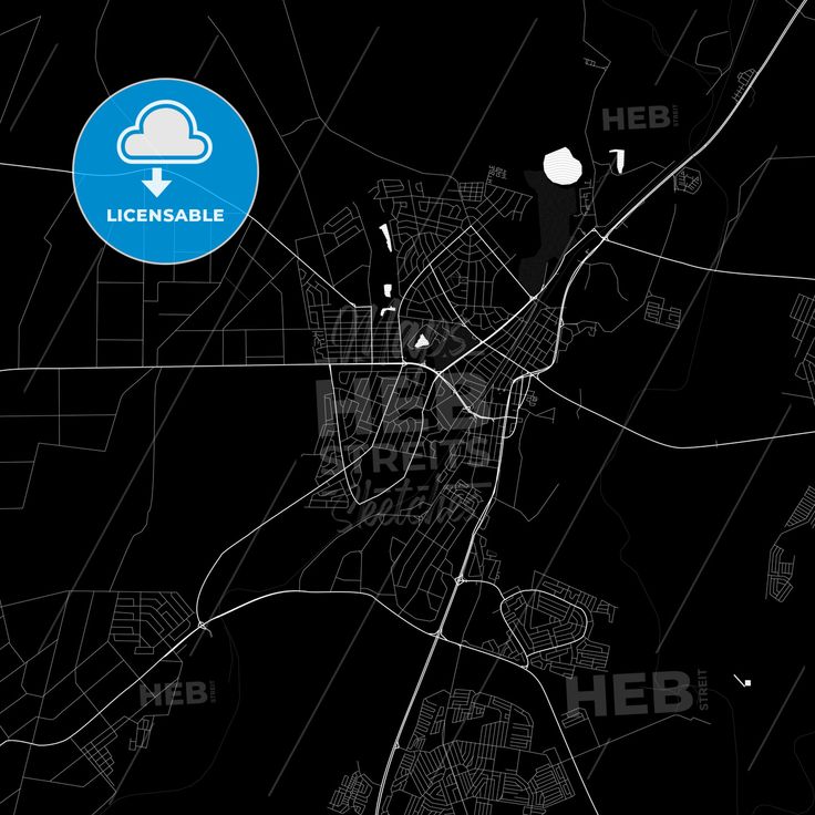 Randfontein, South Africa PDF map | Map vector, Map, South africa