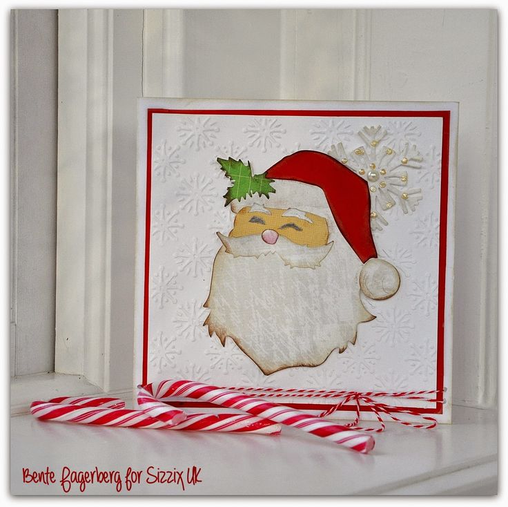 Sizzix Card Making Ideas Part - 34: Crafting Ideas From Sizzix UK: Santa Christmas Card. Used Tim Holtz New St Nick