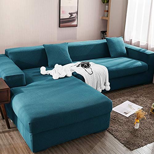 HALOVIE Housse de Canapé d'angle Extensible Modèle L Canapé Protection du Sofa Universelle Revêtement de Canapé avec 2 Taies d'oreiller Noir Housse de Fauteuil pour Salon Chambre Maison 3 3 Places HALOVIE Housse de Canapé d'angle Extensible Modèle L Canapé Protection du Sofa Universelle Revêtement de Canapé avec 2 Taies d'oreiller Noir Housse de Fauteuil pour Salon Chambre Maison 3 3 Places