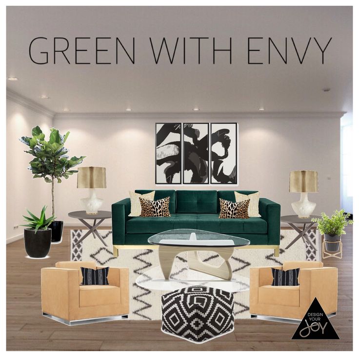 This Empty Living Room Was Inspired By The Emerald Green Sofa, I Am Green With This Empty Living Room Was Inspired By The Emerald Green Sofa, I Am Green With
