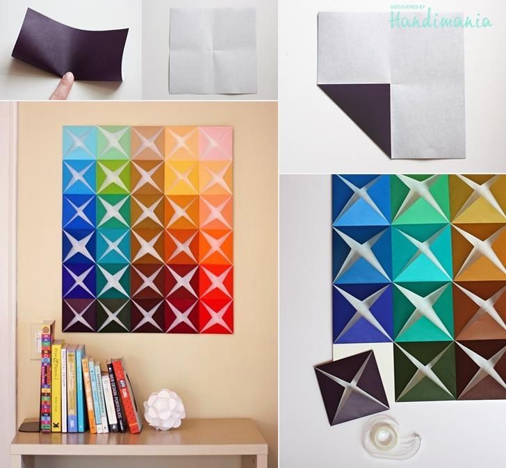 How To Make Origami Paper Craft Wall Decoration Step By DIY Tutorial Instructions How To Make Origami Paper Craft Wall Decoration Step By DIY Tutorial Instructions