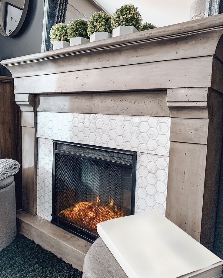 Create an Electric Fireplace Makeover / RoomMates Blog | RoomMates