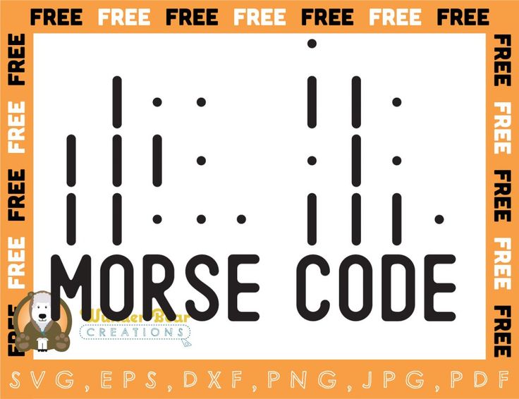 "Morse Code" SVG & Clipart Morse Code Day April 27th WunderBear "Morse Code" SVG & Clipart Morse Code Day April 27th WunderBear
