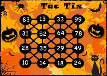 addition game subtraction game in one this addition game is also a subtraction game with a halloween theme tac tix is a game designed to enable - Halloween Games For Groups addition game subtraction game in one this addition game is also a subtraction game with a halloween theme tac tix is a game designed to enable - Halloween Games For Groups