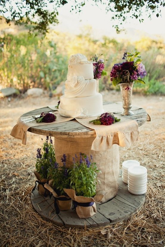 264 Best Rustic Chic Wedding Ideas Images On Pinterest Weddings Rustic Outdoor Wedding Cake Display