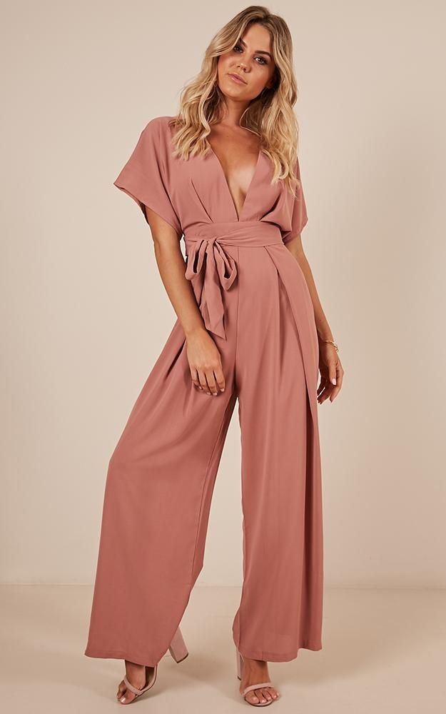 Showpo Jumpsuit 53,95€ | Fancy attire, Dusty rose dress, Bridemaid dress