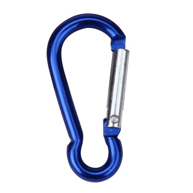 10 Pcs Colorful D Shaped Aluminum Alloy Carabiner Keychain 10 Pcs Colorful D Shaped Aluminum Alloy Carabiner Keychain