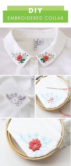 This DIY Embroidered Collar makes it easy for beginner and expert crafters alike… This DIY Embroidered Collar makes it easy for beginner and expert crafters alike…