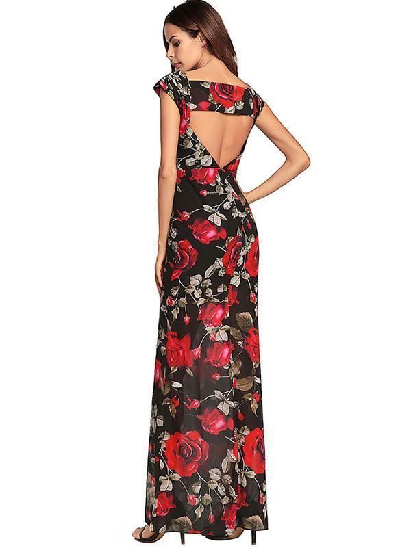 maxi dress bloemen maxi dress bloemen