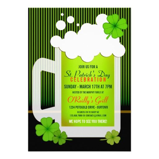 st patrick s day party invitations