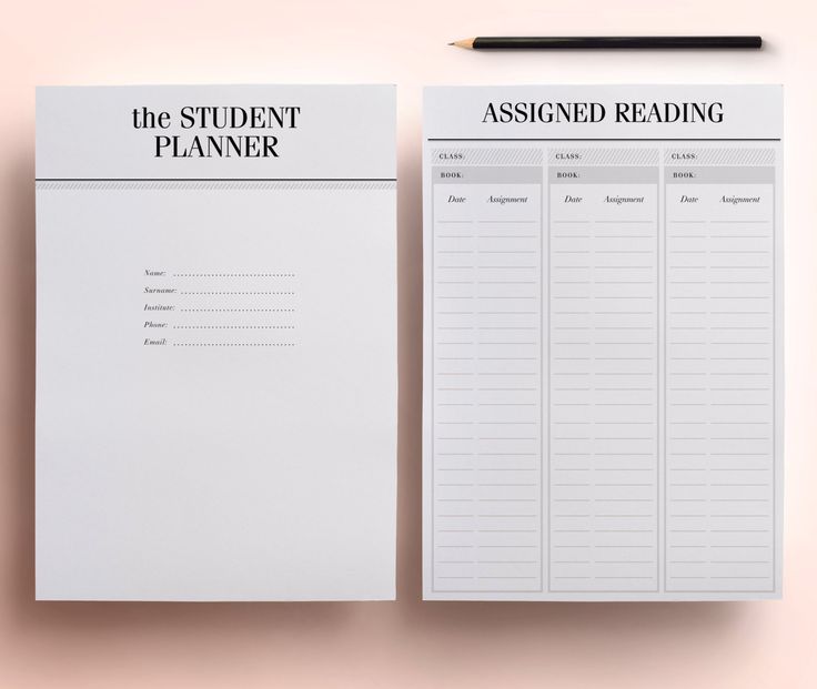 student planner printables
