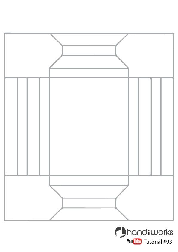paper photo frame template