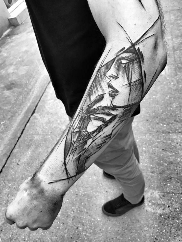 Inez Janiak Sketch Tattoos Blacktattoosketch Inez Janiak Sketch Tattoos