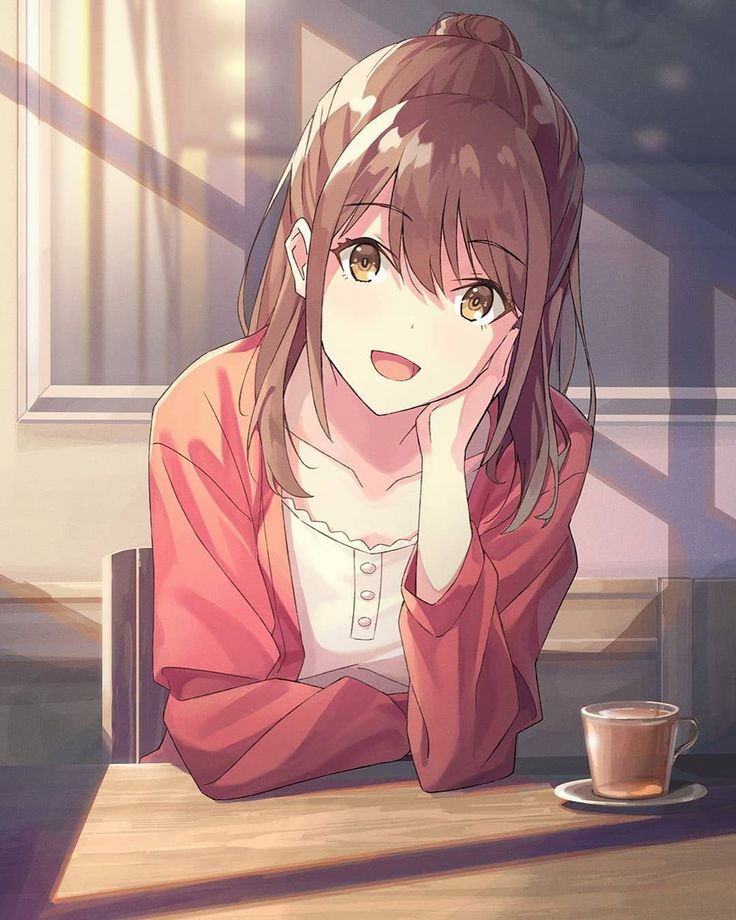 Anime girl cute face