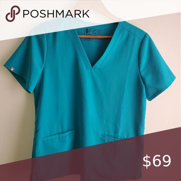 figs teal scrubs joggers