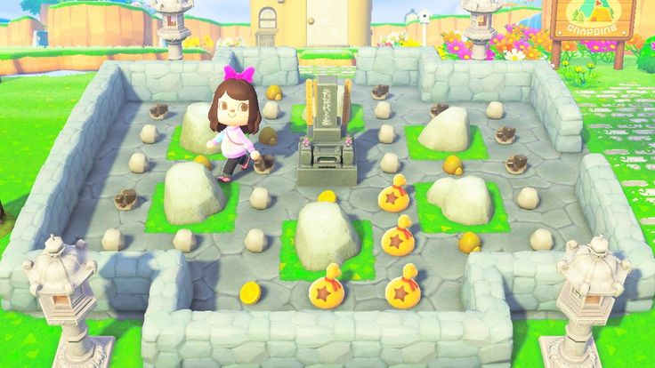 Pin by KC on ACNH in 2020 Rock garden, Animal crossing