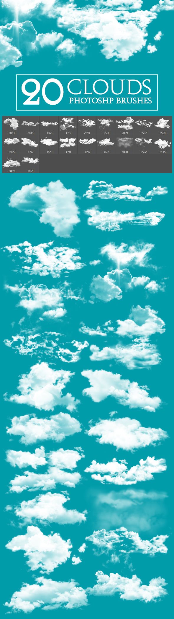 cloud photoshop brushes