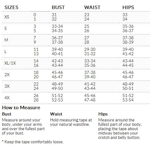 plus size clothing chart plus size clothing com women s plus size size chart