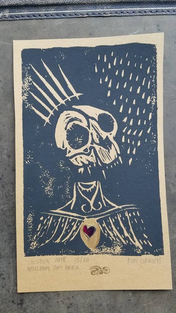 Golden Solstice Wood Print