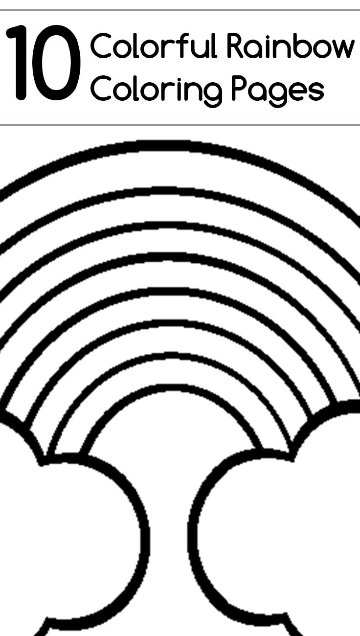 This is an image of Effortless adult rainbow coloring pages It's just a picture of Effortless adult rainbow coloring pages