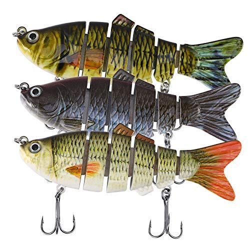 Fishing Fish Lures Baits Bass Crankbait Swimbait Jointed Pike Trout Tackl ujkl