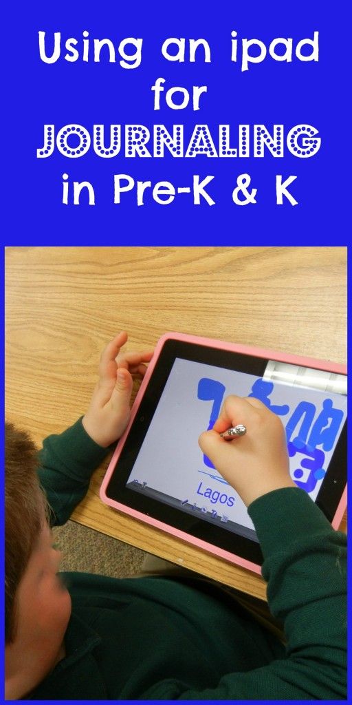 Journaling on the ipad with Pre-Schoolers & Kindergartners Journaling on the ipad with Pre-Schoolers & Kindergartners