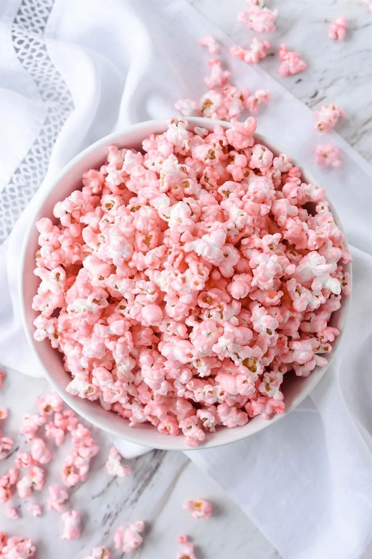 Pink Popcorn | Recipe in 2020 | Pink popcorn, Pink sweets ...