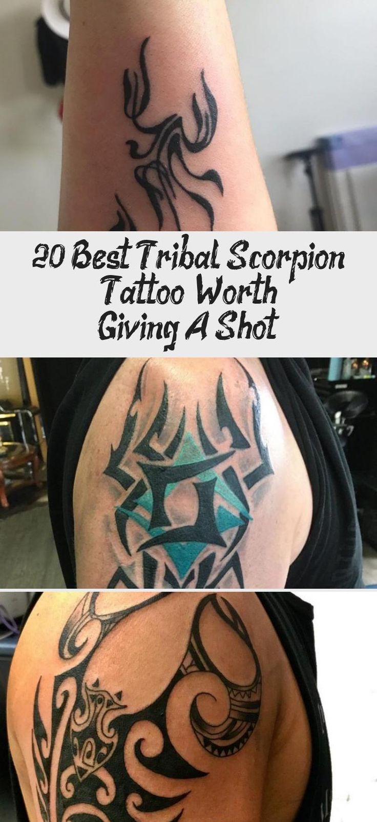 A tribal scorpion tattoo is still among one of the most