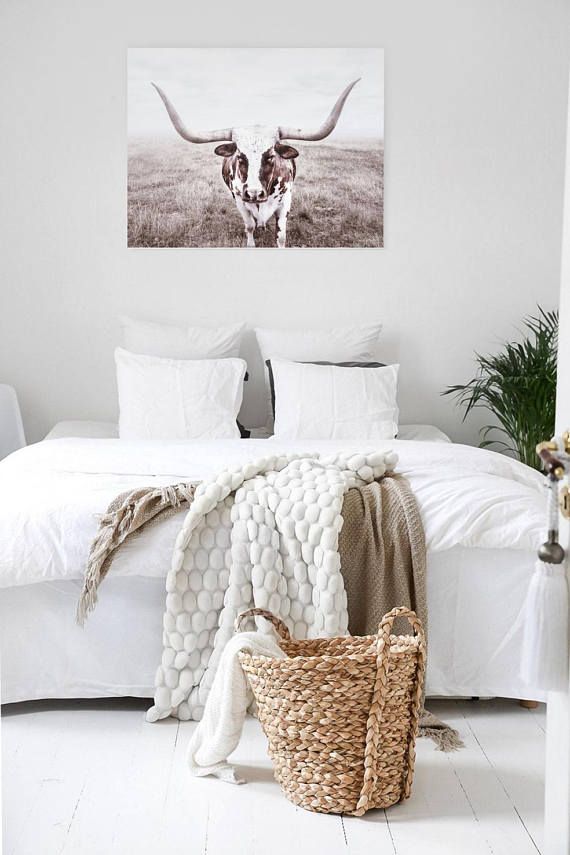 Highland Cow Wall Art Print Poster Modern Highland Cow Wall Art