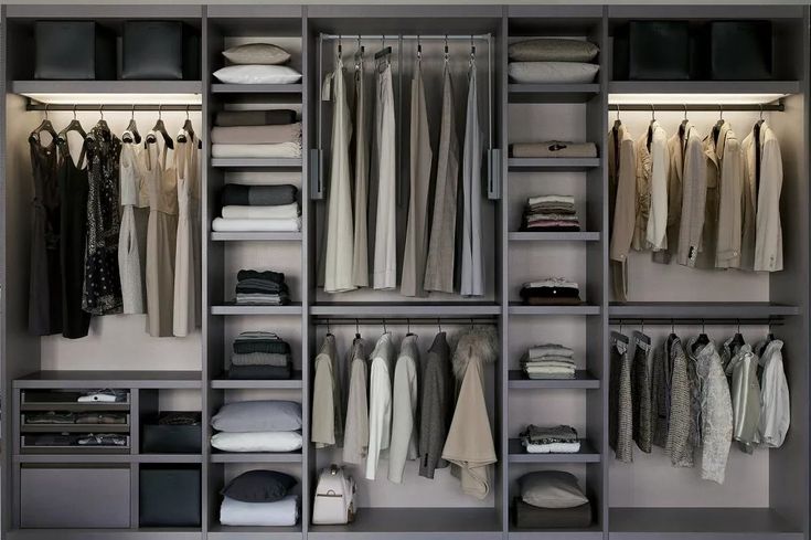 Interiores de armarios, Interior armario empotrado, Diseño de armario para dormi