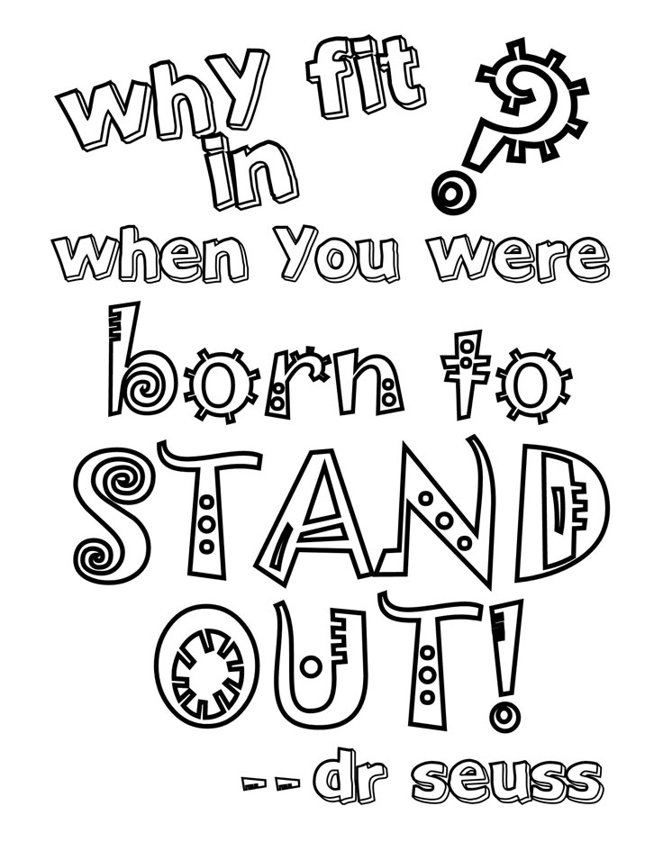 Seuss Coloring Page 3