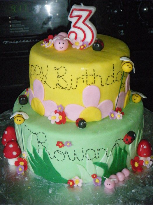 Garden Party Birthday Cake Garden Party Birthday Cake