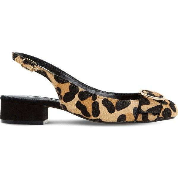 dune wide fit leopard print shoes