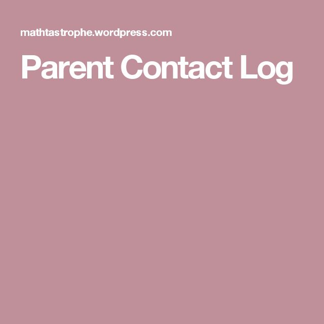 The 25+ best Parent contact log ideas on Pinterest Parent - call log template The 25+ best Parent contact log ideas on Pinterest Parent - call log template