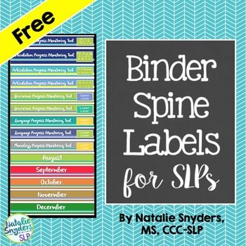 binder spine labels
