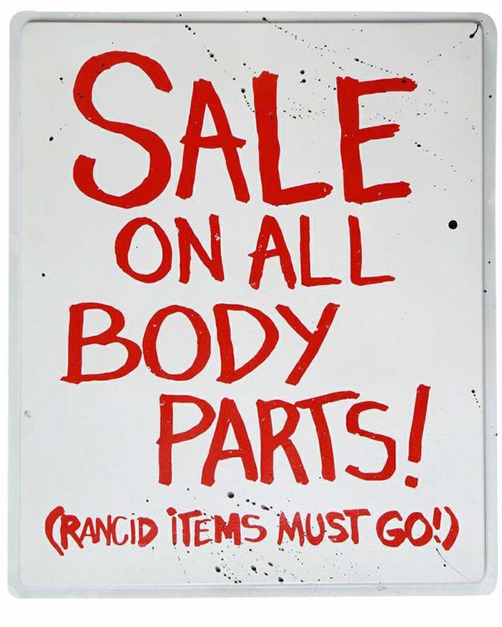 sale body parts road sign zombie halloween decoration prop new