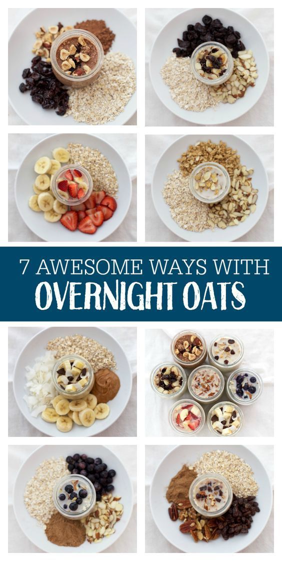 7 AWESOME Ways to Enjoy Overnight Oats. You'll want to jump on this tasty ba...