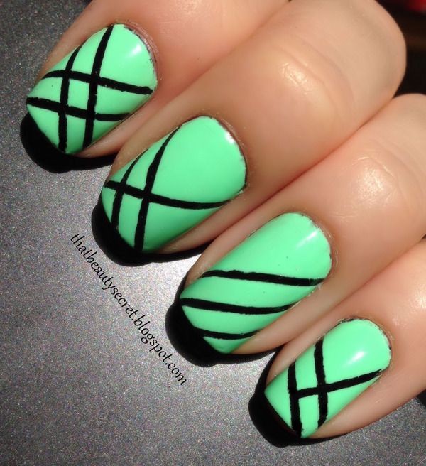 Best 25+ Dark Green Nails Ideas On Pinterest Dark Green Nail Image via green black nail art Image via Cosmic Ocean black and green nail art designs Image via black and green nail art designs tutorial Image via Indigo ... - Best 25+ Dark Green Nails Ideas On Pinterest Dark Green Nail